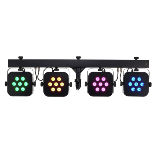RAMPE DE 4 PAR LED 7X3W